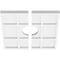 Ekena Millwork Rubik Architectural Grade PVC Contemporary Ceiling Medallion, Two Piece, 12"OD x 3"ID x 4"C x 1"P CMP12RK2-03000 - alternate 2